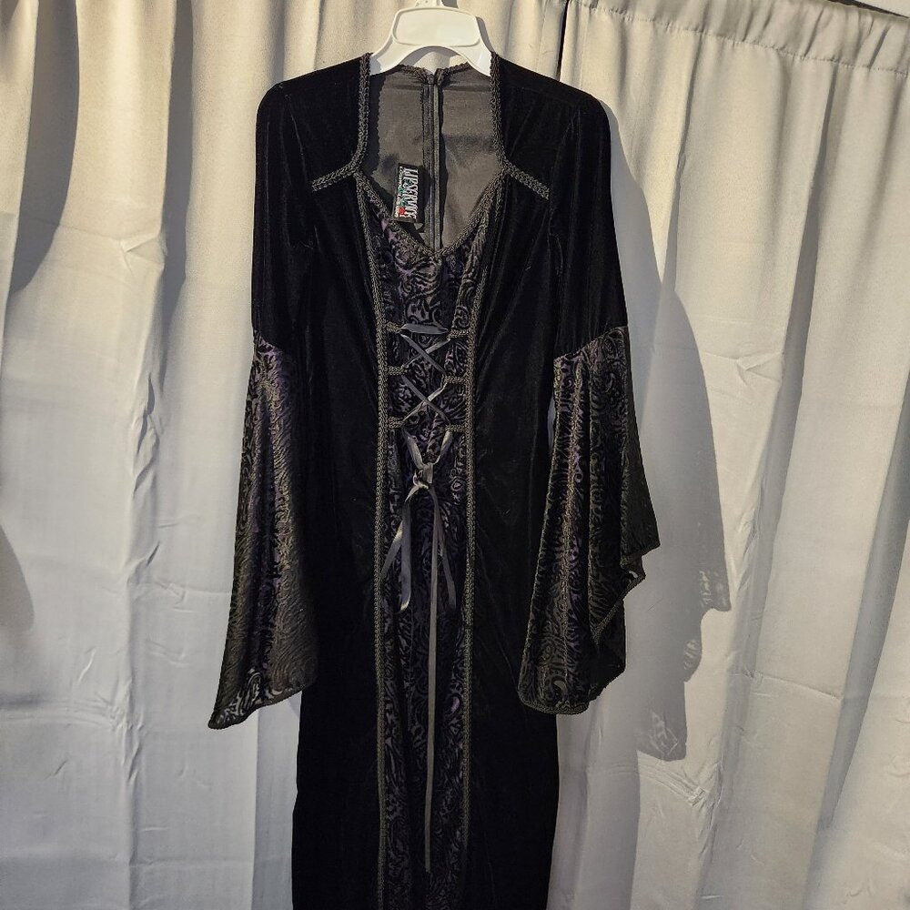 Vintage Lip Service 90's Velvet Goth Renaissance Dress